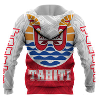 Tahiti All Over Hoodie Coat of Arm - Polynesian Pride