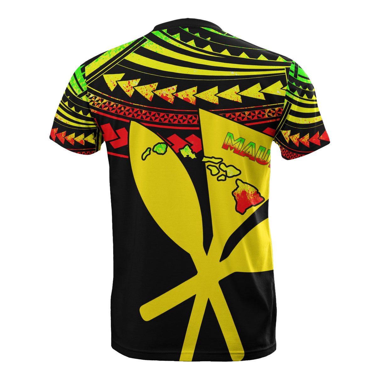 Hawaii T Shirt Maui Map Kanaka Maoli - Polynesian Pride