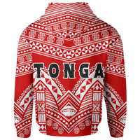 Tonga Polynesian Tribal Pattern All Over Hoodie - Polynesian Pride