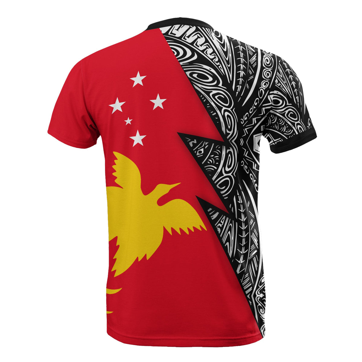 Papua New Guinea T Shirt Papua New Guinea Flag Polynesian Tattoo Red Style - Polynesian Pride