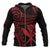 Hawaii Polynesian Zip up Hoodie Red Tribal Pattern Unisex Red - Polynesian Pride