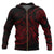 American Samoa Polynesian All Over Zip up Hoodie Red Turtle Tribal Unisex Red - Black - Polynesian Pride