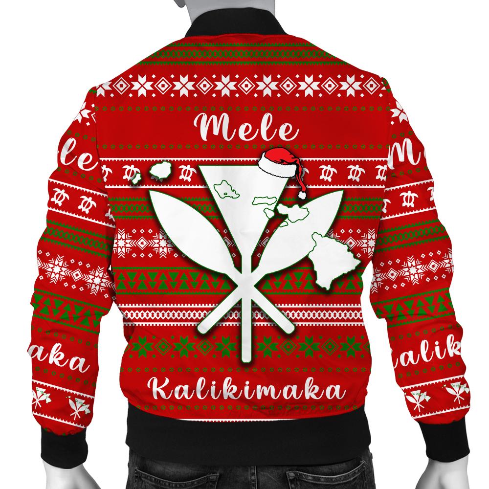 Hawaii Christmas Santa Claus Surf Bomber Jacket - Fun Style - AH - Polynesian Pride