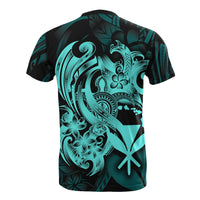 Hawaii All Over T Shirt Polynesian Turquoise Kanaka Maoli Turtle Tattoo - Polynesian Pride