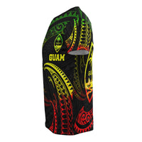 Guam Polynesian T Shirt Reggae Tribal Wave - Polynesian Pride