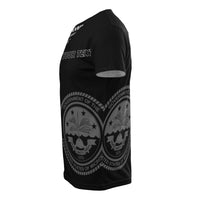 Federated States of Micronesia All Over Custom T Shirt F S M Seal Micronesian Pattern Flash - Polynesian Pride