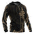 New Caledonia Polynesian Zip up Hoodie Gold Tribal Wave - Polynesian Pride