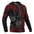 Tonga Polynesian All Over Zip up Hoodie Red Tribal - Polynesian Pride