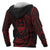 Guam Polynesian Hoodie Red Tribal Wave - Polynesian Pride