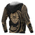 Tahiti Polynesian Hoodie Gold Tribal Wave - Polynesian Pride