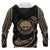 Federated States of Micronesia All Over Zip up Hoodie Gold Tribal Wave - Polynesian Pride
