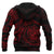 Tonga Polynesian ll Over Hoodie Red Turtle Tribal - Polynesian Pride