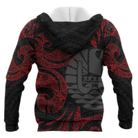 Tahiti Polynesian Hoodie Red Tribal - Polynesian Pride