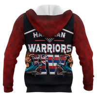 Polynesian Hawaii All Over Zip up Hoodie Shark Warrior - Polynesian Pride