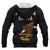 American Samoa Polynesian All Over Zip up Hoodie Black Eagle - Polynesian Pride