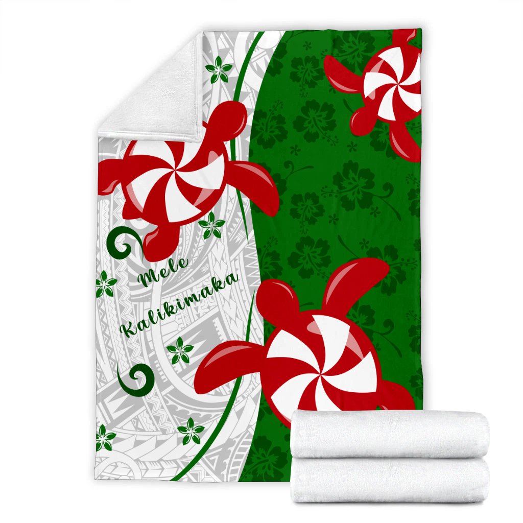 Hawaii Christmas Polynesian Premium Blanket - Turtle Candy - AH - Polynesian Pride