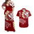Hawaii Polynesian Hawaiian Kanaka Maoli Matching Dress and Hawaiian Shirt No.2 LT6 Red - Polynesian Pride