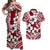 Polynesian Hibiscus Matching Hawaiian Shirt and Dress Fiji Patterns Red LT6 Brown - Polynesian Pride