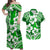 Polynesian Hibiscus Matching Hawaiian Shirt and Dress Fiji Patterns Green LT6 Green - Polynesian Pride