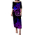 Hawaii Plumeria Polynesian Tribal Puletasi Dress - LT12 Long Dress Black - Polynesian Pride