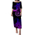 Pohnpei Plumeria Polynesian Tribal Puletasi Dress - LT12 Long Dress Black - Polynesian Pride