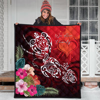 Hawaii Turtle Family Premium Quilt - We Are Family - AH - Polynesian Pride