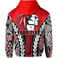 Custom Hawaii Kahuku High & Intermediate School Zip Hoodie No.2 LT6 Pullover Hoodie Red - Polynesian Pride