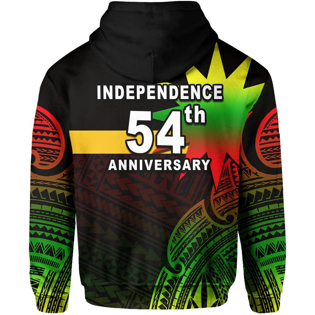 Nauru Independence Day Zip Hoodie Flag In Heart No.3 LT6 Unisex Black - Polynesian Pride