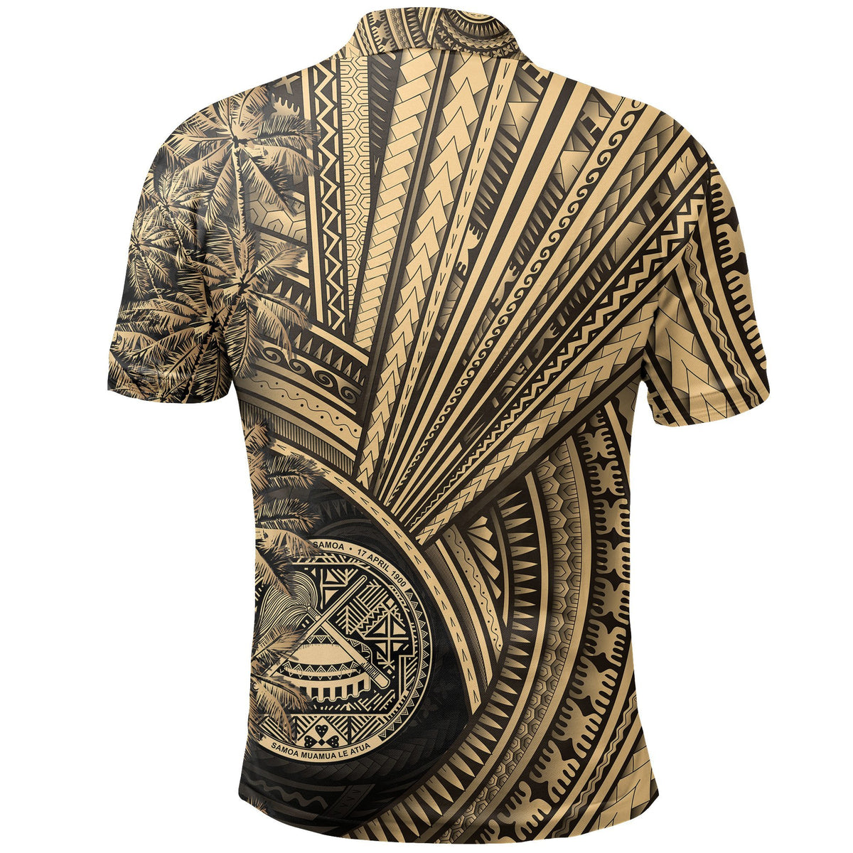 American Samoa Polo Shirt Polynesian Coconut Tree - Polynesian Pride