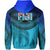 Fiji Rugby Polynesian Zip Hoodie Blue - Polynesian Pride