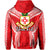 Custom Kolisi Tonga Zip Hoodie Red Style LT6 - Polynesian Pride