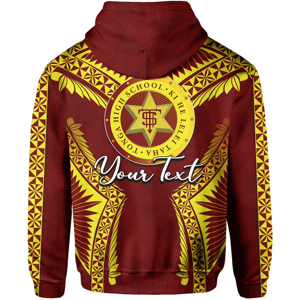 Custom Tonga High School Hoodie Yellow Style LT6 - Polynesian Pride