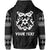 Custom Tonga Zip Hoodie Ngatu Black Style LT6 - Polynesian Pride