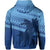 Fiji Rugby Makare and Tapa Patterns Hoodie Blue - Polynesian Pride