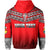 Custom Tonga Zip Hoodie Ngatu Polynesian Red Style LT6 - Polynesian Pride