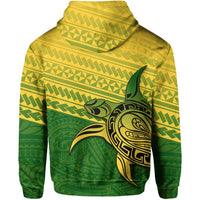 Cook Islands Rugby Turtle Polynesian Zip Hoodie - Polynesian Pride