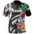 Guam Polo Shirt Coat Of Arms Polynesian With Hibiscus Unisex Black - Polynesian Pride