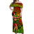 Hawaii Hula Girl Reggae Off Shoulder Long Dress - LT2 Women REGGAE - Polynesian Pride