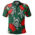 Hawaii Lehua Flowers Turtle Poly Polo Shirt Ser Style - Polynesian Pride