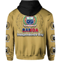 Samoa Independence Day Tribal Tattoo Coat of Arms Hoodie No.2 LT6 - Polynesian Pride