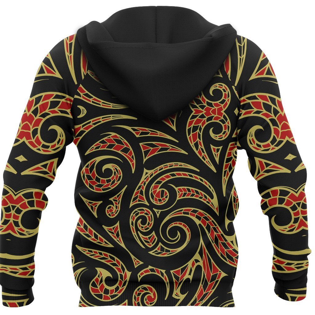 Aotearoa Zip up Hoodie Maori - Polynesian Pride