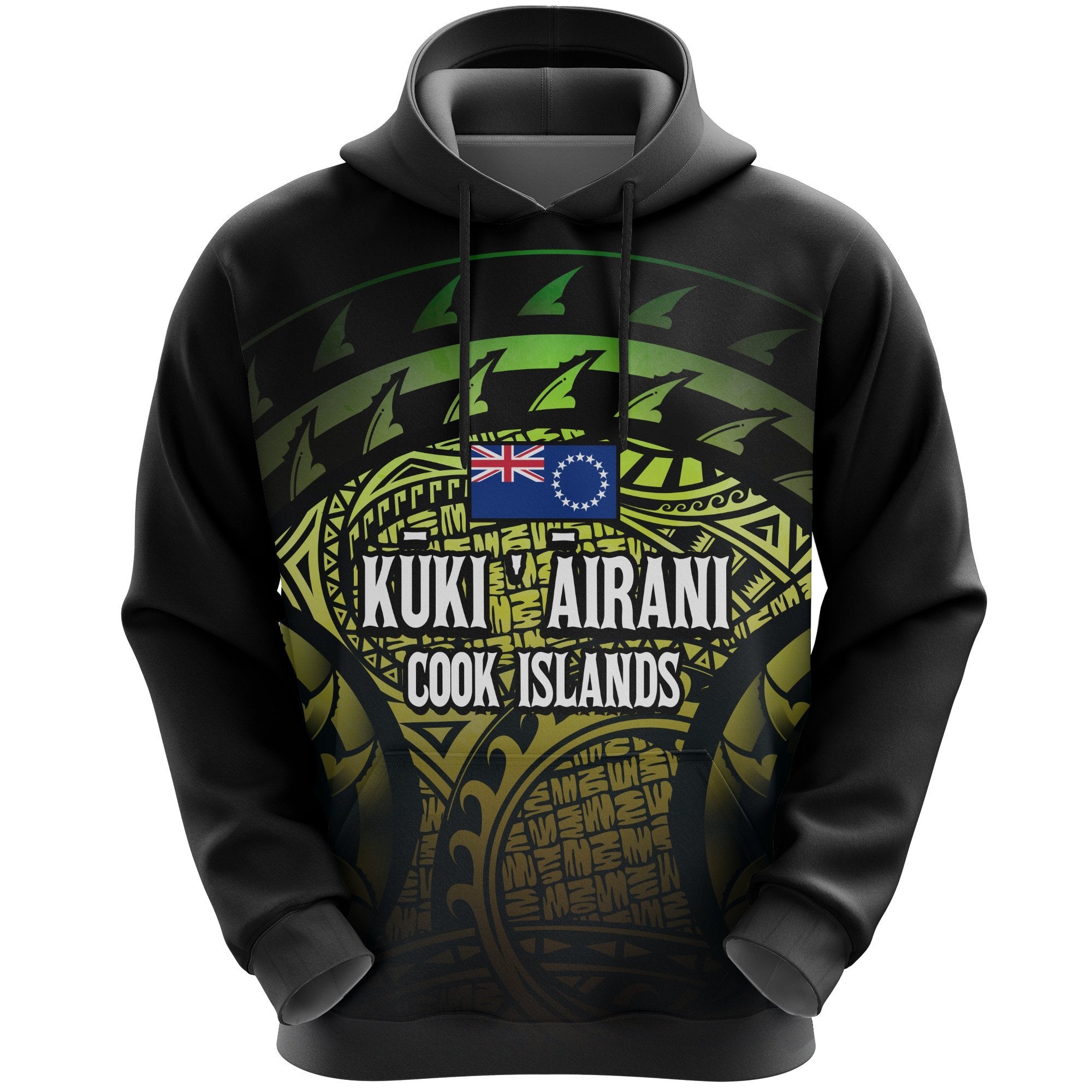 Cook Islands Turtle Pullover Hoodie Unisex Reggae - Polynesian Pride