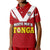 Mate Maa Tonga Rugby Polo Shirt Tongan Kupesi Red Style LT9 - Polynesian Pride