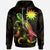 Nauru Polynesian Hoodie Turtle With Blooming Hibiscus Reggae Reggae - Polynesian Pride