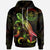 Palau Polynesian Hoodie Turtle With Blooming Hibiscus Reggae Unisex Reggae - Polynesian Pride