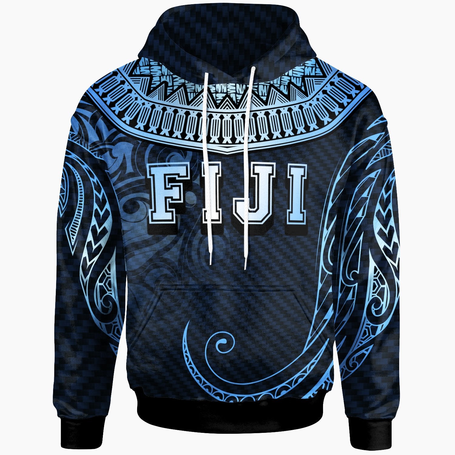 Fiji Hoodie Youthful Dynamic Unisex Blue - Polynesian Pride