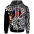 Samoa Zip up Hoodie Its In My DNA Hisbicus Unisex Black - Polynesian Pride