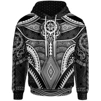 Polynesian Hoodie Patterns Poly Unique Unisex Black - Polynesian Pride