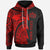 Custom Samoa All Over Hoodie Samoa Coat of Arms Red New Unisex Red - Polynesian Pride