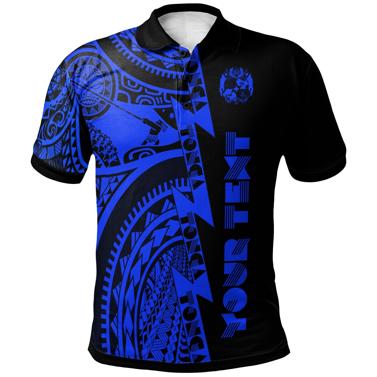 Custom Polynesian Tonga Polo Shirt Maui Moana Tattoo with Seal Tonga Unisex White - Polynesian Pride